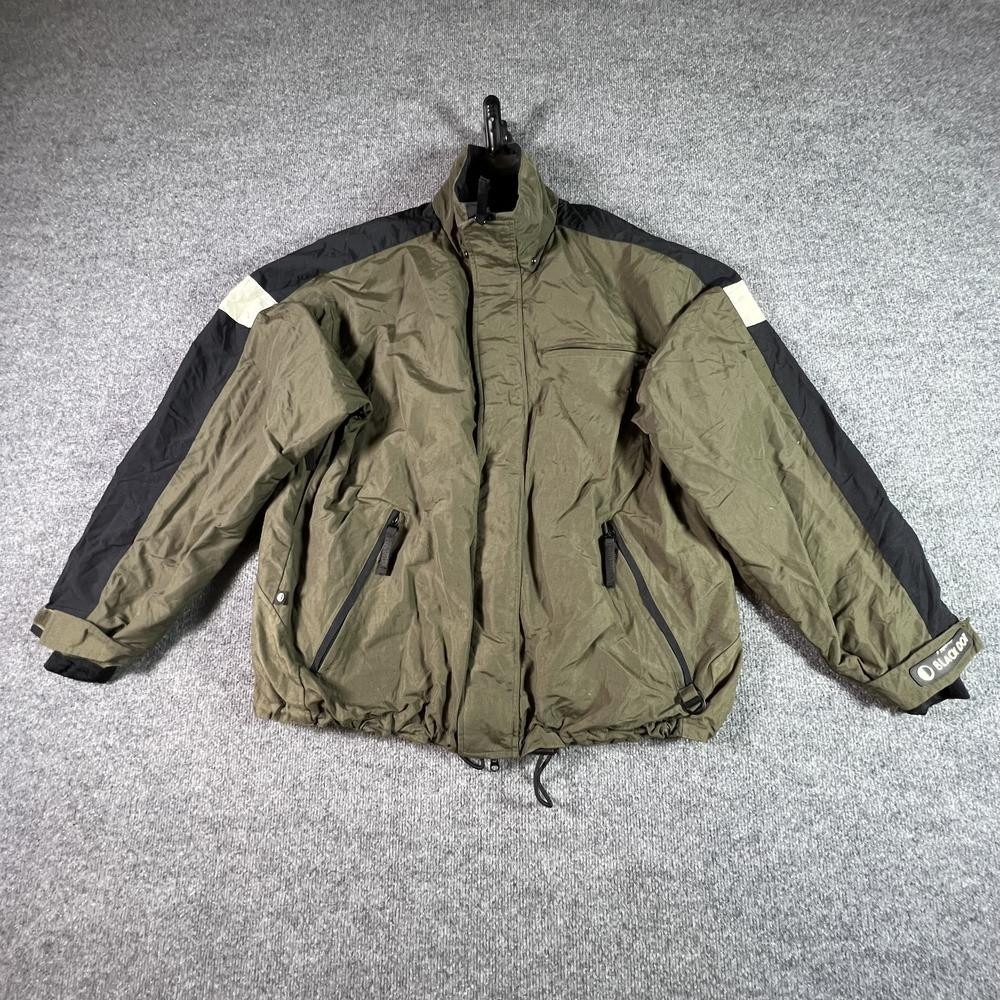 Black Dot Boardwear Pacific Trail Windbreaker Jacket Mens L Green Gorpcore